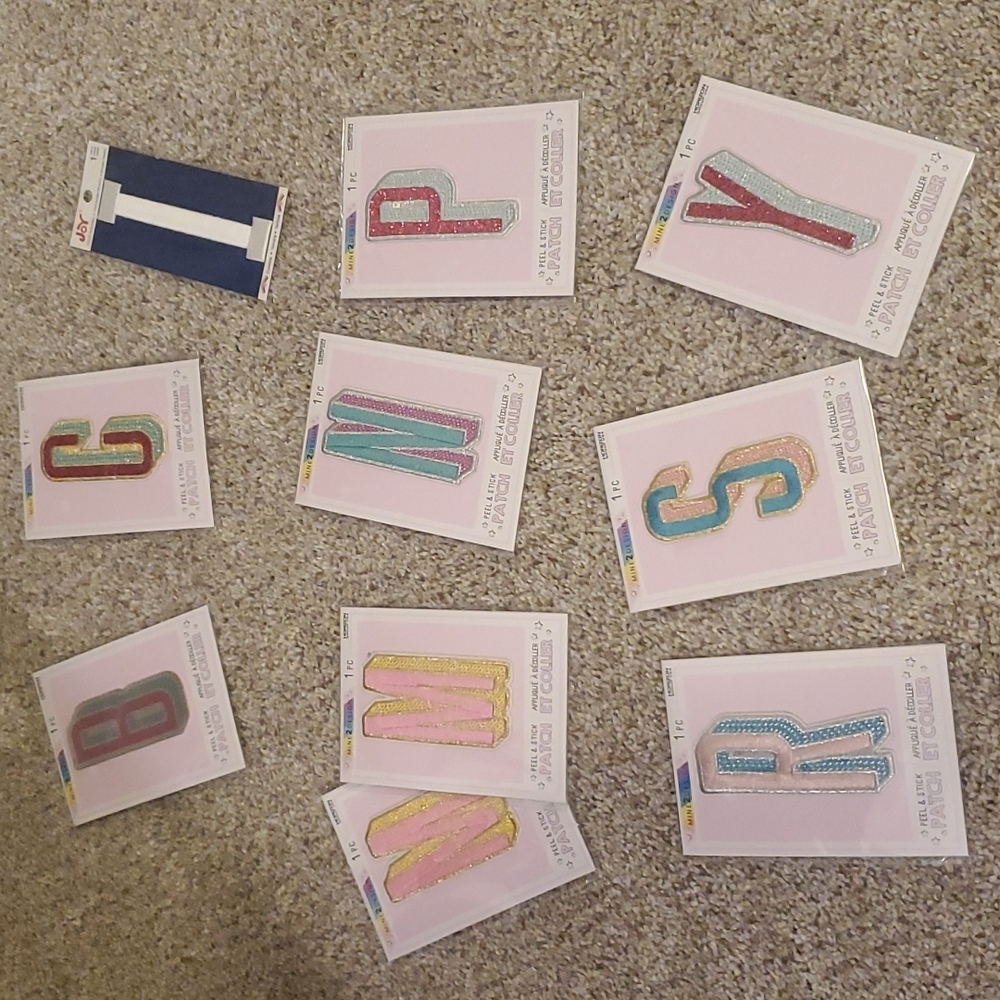ASSORTED PEEL N STICK & IRON-ON PATCHES